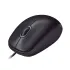 Logitech M90 Contoured Shape Wired USB Mouse (Black/Grey)